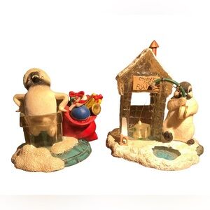 VTG PENGUINS 2 Polar Playmates Chilly's Ice Fishing & Stuck On Christmas